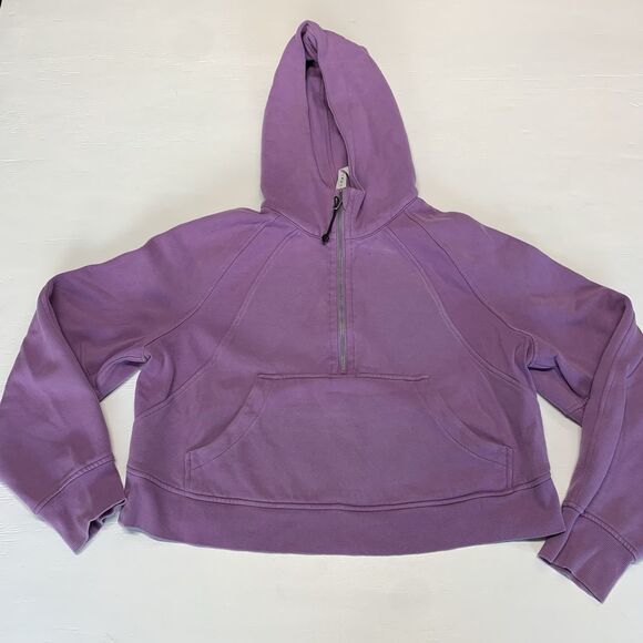 Lululemon Scuba Oversized Half-Zip Hoodie Pink Medium Large Pullover - Picture 1 of 13